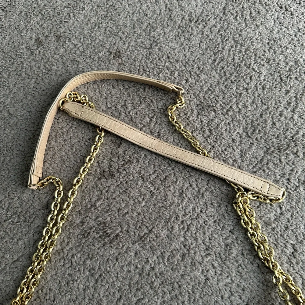 HOBO‎ Elegant gold Leather Shoulder Bag gold shoulder strap